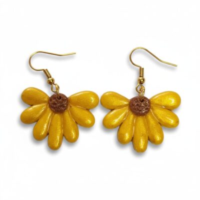 Half Flower Earrings