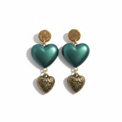 Vintage Heart Earrings