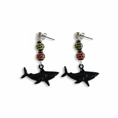 Black Shark Earrings