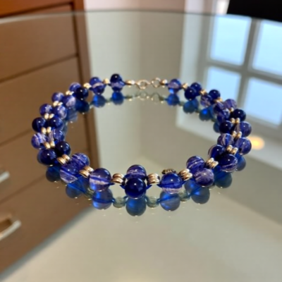 Blue Beaded Bracelet