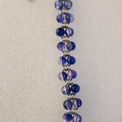 Blue Beaded Bracelet