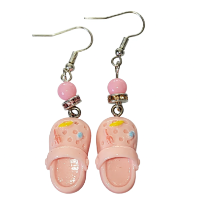 Pink Croc Earrings