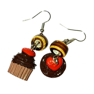 Chocolate Cupcake Earrings