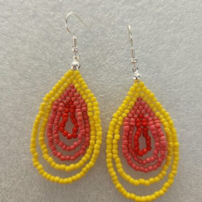 Ray of Sunshine Beaded Earrings