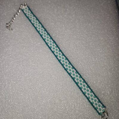 Turquoise and White Bracelet