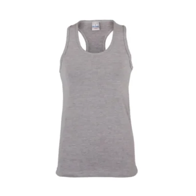 Racer Back 160g Ladies Vest (Grey)