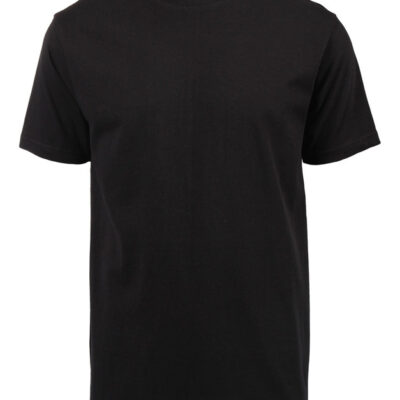 180g Round neck Unisex Adult T-shirts - Black