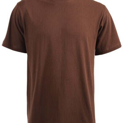 180g Round neck Unisex Adult T-shirts - Chocolate