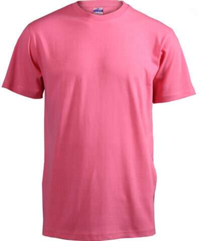 180g Round neck Unisex Adult T-shirts - Hot Pink