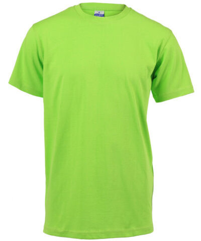 180g Round neck Unisex Adult T-shirts - Lime