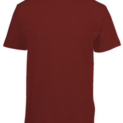 180g Round neck Unisex Adult T-shirts - Maroon