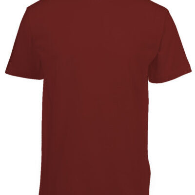 180g Round neck Unisex Adult T-shirts - Maroon