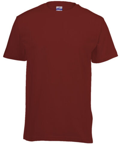 180g Round neck Unisex Adult T-shirts - Maroon