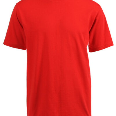 180g Round neck Unisex Adult T-shirts - Red