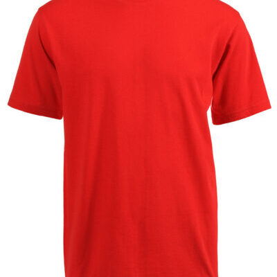 180g Round neck Unisex Adult T-shirts - Red