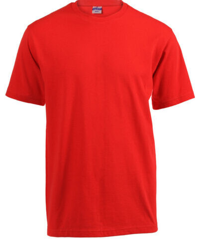 180g Round neck Unisex Adult T-shirts - Red