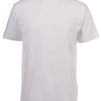 180g Round neck Unisex Adult T-shirts - White