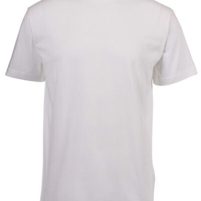 180g Round neck Unisex Adult T-shirts - White