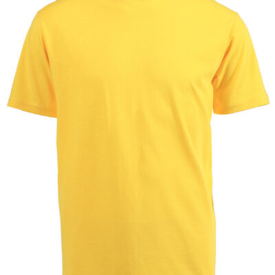 180g Round neck Unisex Adult T-shirts - Yellow