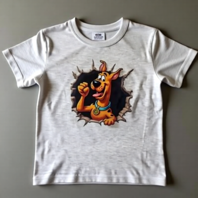 Grey T-shirt (4-5 years) - Scooby Doo Print