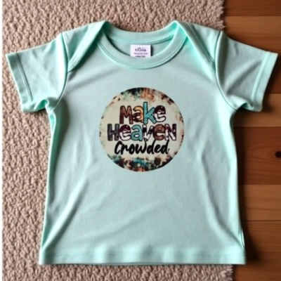 Mint Green T-shirt (1-2 years) - Make Heaven Crowded