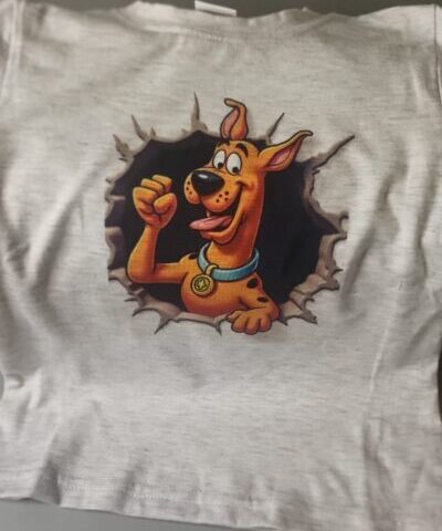 Grey T-shirt (4-5 years) - Scooby Doo Print
