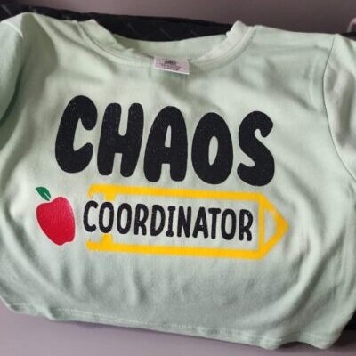 Light Green T-shirt (1-2 years) - "Chaos Coordinator"