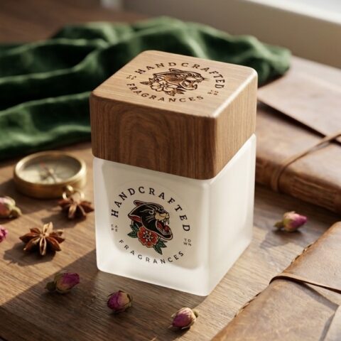 Square Wood Top Diffuser Frosted 200ml