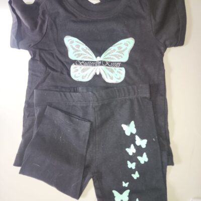 Black Outfit "Butterfly Kisses" (2-3 Years)